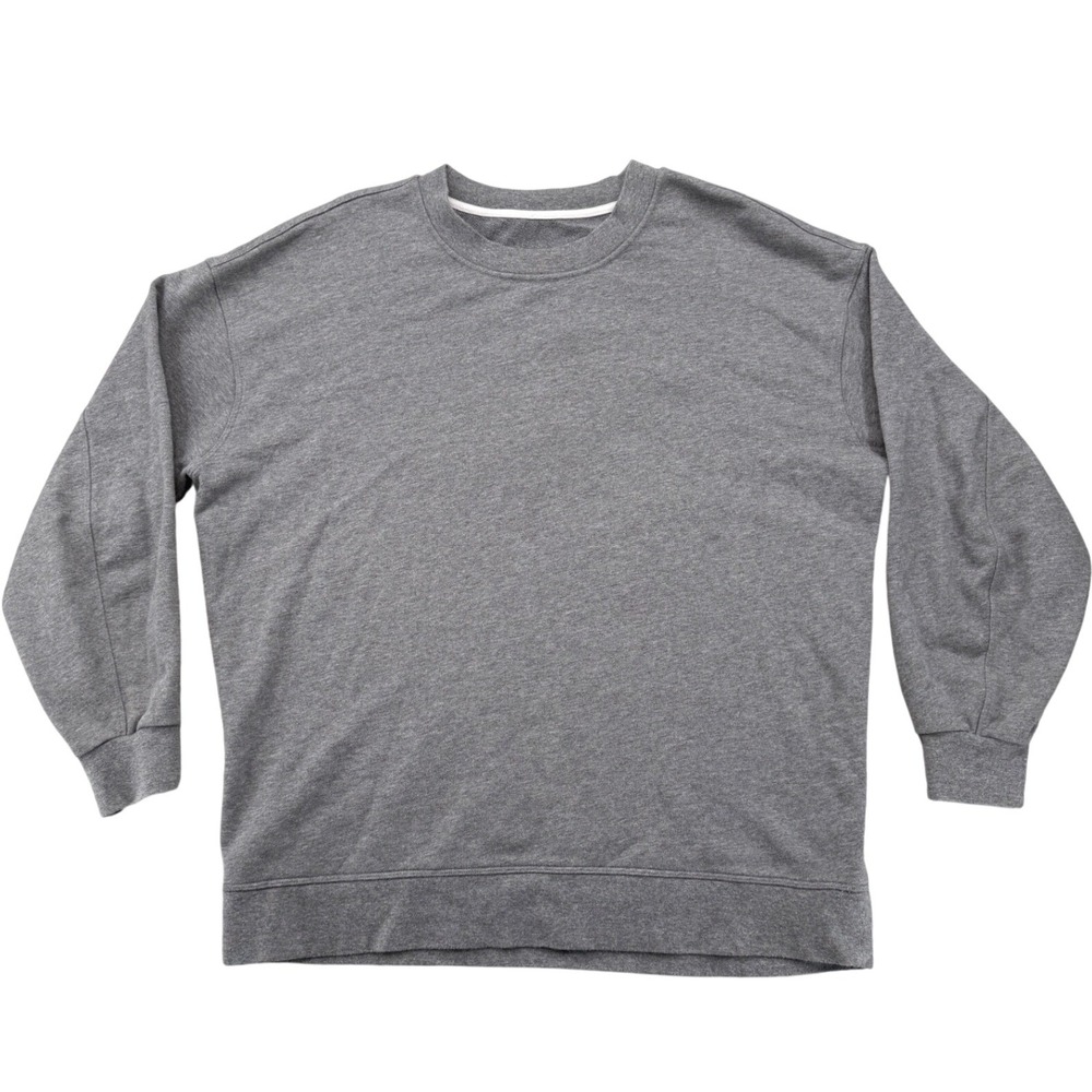 Lululemon Perfectly Oversized Crew Size 8 Sweatshirt Gray Fleece Athleisure Soft